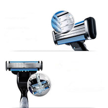 Load image into Gallery viewer, 4pcs/lot Professional Shaving 5 Layers Razor Blades Compatible for Gillettee Fusione For Men Face Care or Mache 3