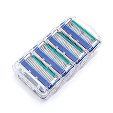 Load image into Gallery viewer, 4pcs/lot Professional Shaving 5 Layers Razor Blades Compatible for Gillettee Fusione For Men Face Care or Mache 3